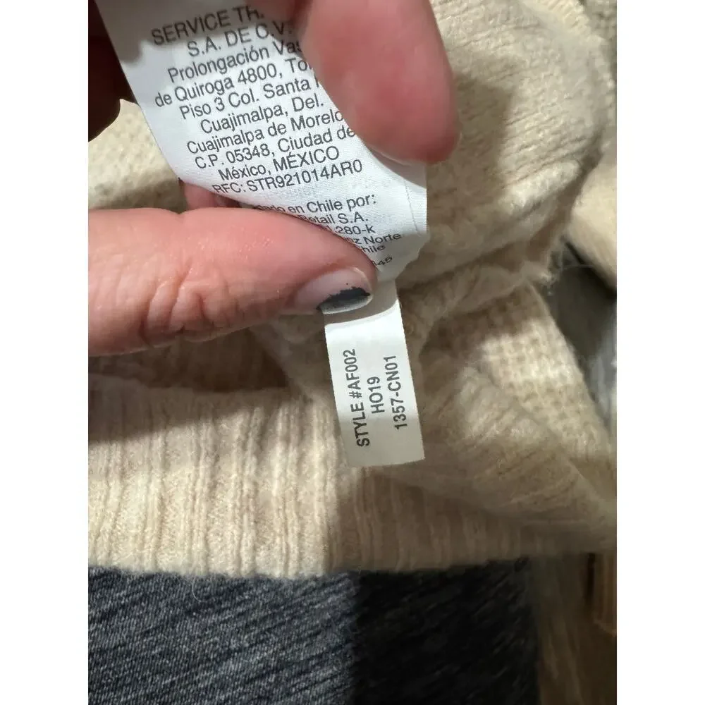 J. Crew Merino Wool & Alpaca Blend Knit Sweater Cream Small